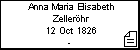 Anna Maria Elisabeth Zellerhr