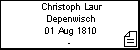 Christoph Laur Depenwisch
