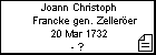 Joann Christoph Francke gen. Zelleröer