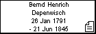 Bernd Henrich Depenwisch